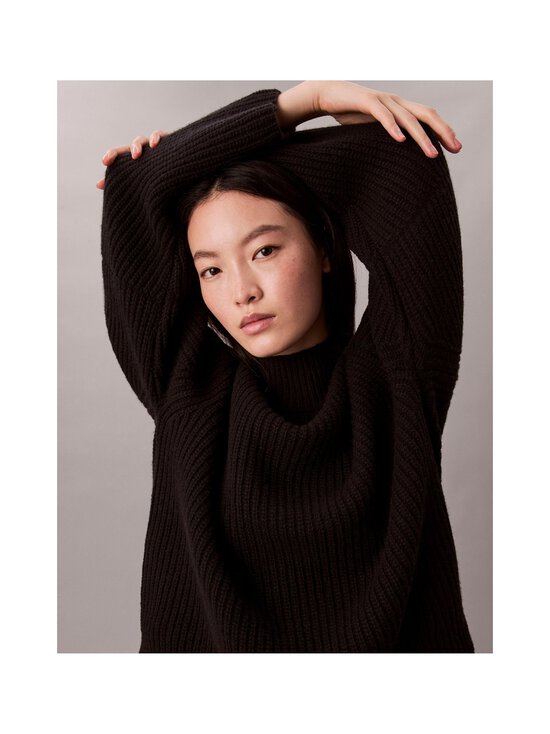Calvin Klein Jeans - Chunky Wool Blend T Neck -neule - UB1 BLACK | Stockmann - photo 7