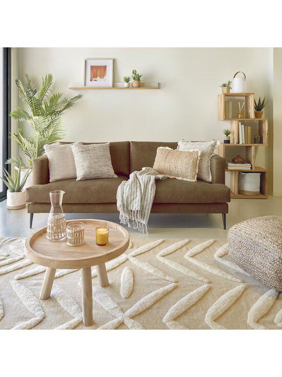 Kave Home - Glenda-sohvapöytä tiikki ⌀ 55 cm - BEIGE | Stockmann - photo 4