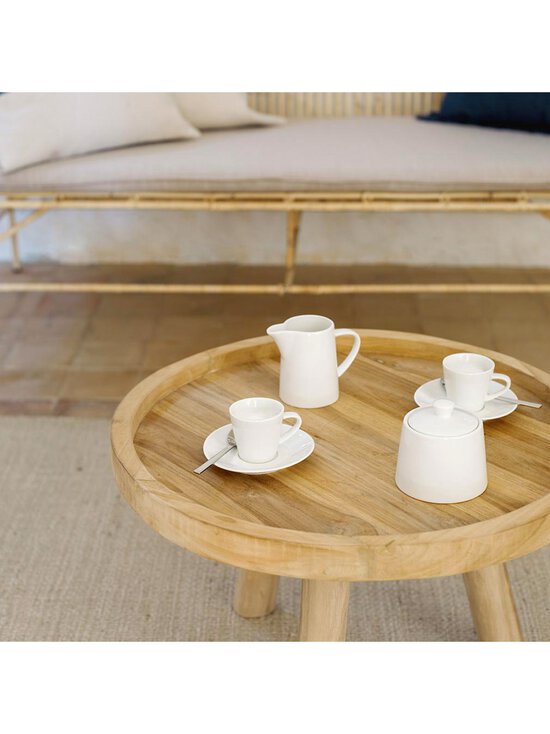 Kave Home - Glenda-sohvapöytä tiikki ⌀ 55 cm - BEIGE | Stockmann - photo 5