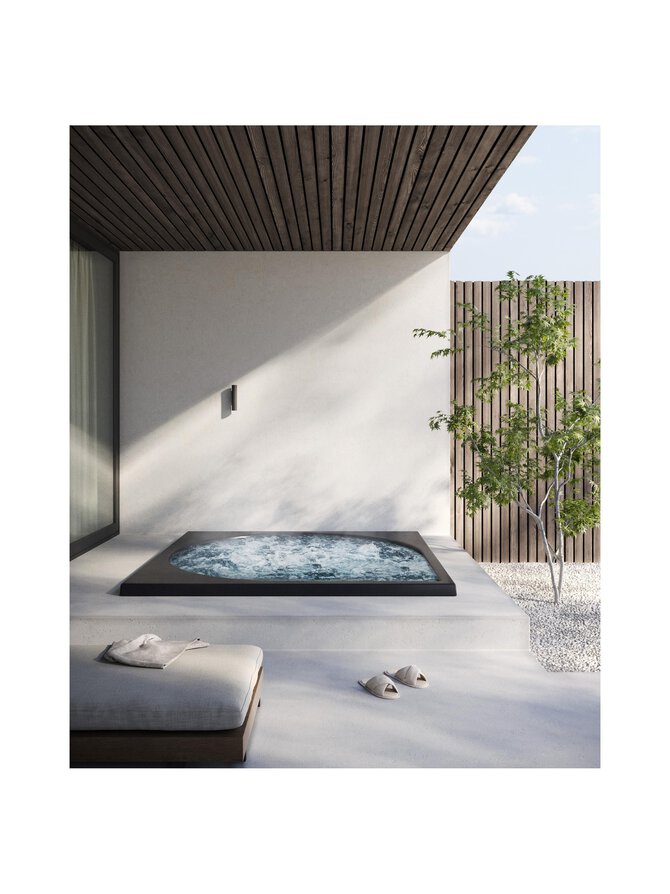 Drop Design Pool - Drop X Nordic Black-poreallas 220 X 105 Cm, Rahtivapaasti