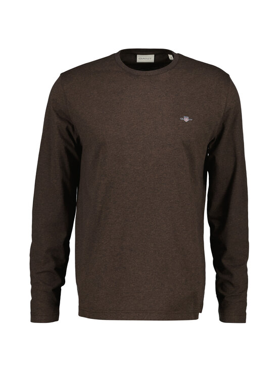 GANT - Regular shield t-paita - 284 BLACK BROWN MELANGE | Stockmann - photo 1