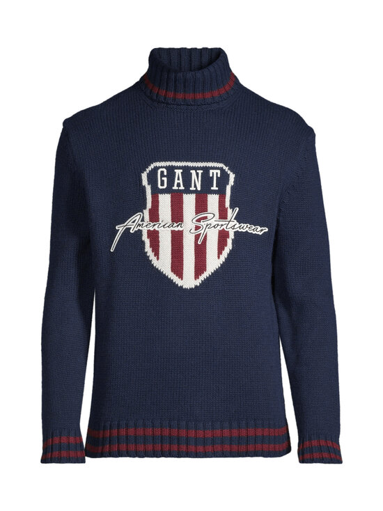 GANT - Graphic Rollneck -neule - 433 EVENING BLUE | Stockmann - photo 1