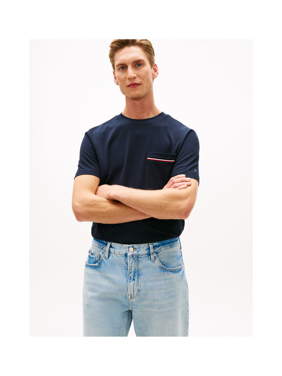 Tommy Hilfiger - Global Stripe Pocket -t-paita - DW5 DESERT SKY | Stockmann - photo 5