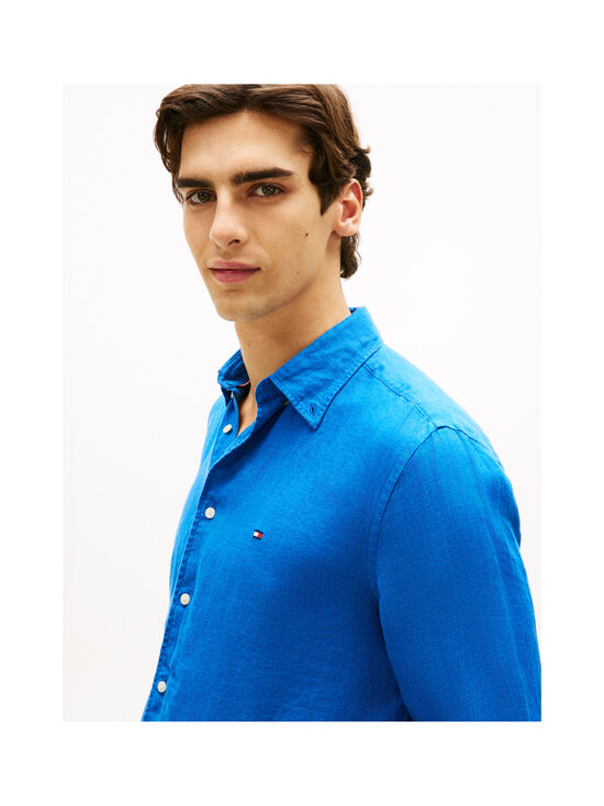 Tommy Hilfiger - Linane triiksärk Pigment Dyed Regular Fit - DCC CARBON NAVY | Stockmann - photo 4