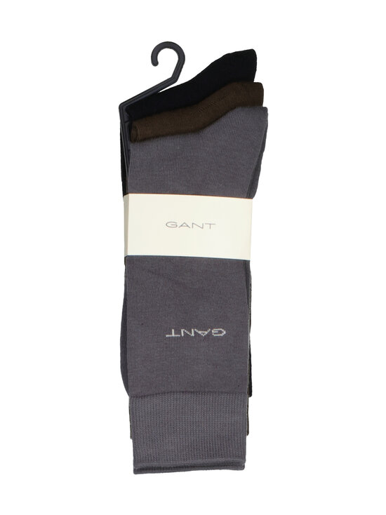 GANT - Soft Cotton -sukat 3-pack - 38 MID GREY | Stockmann - photo 1
