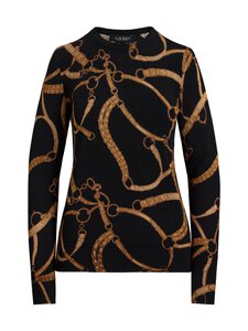 Lauren Ralph Lauren - Shavonne adīts džemperis - BLACK/TAN Lauren Ralph Lauren - Shavonne adīts džemperis - BLACK/TAN | Stockmann