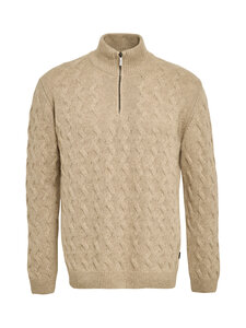 SAND Copenhagen - Ibro Half Zip vilnas džemperis - 020 CHAMPAGNE BEIGE | Stockmann