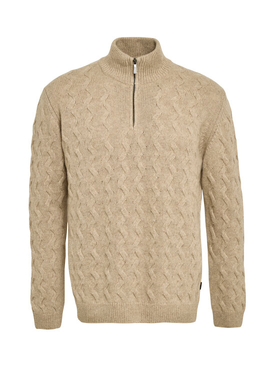 SAND Copenhagen - Ibro Half Zip vilnas džemperis - 020 CHAMPAGNE BEIGE | Stockmann - photo 1