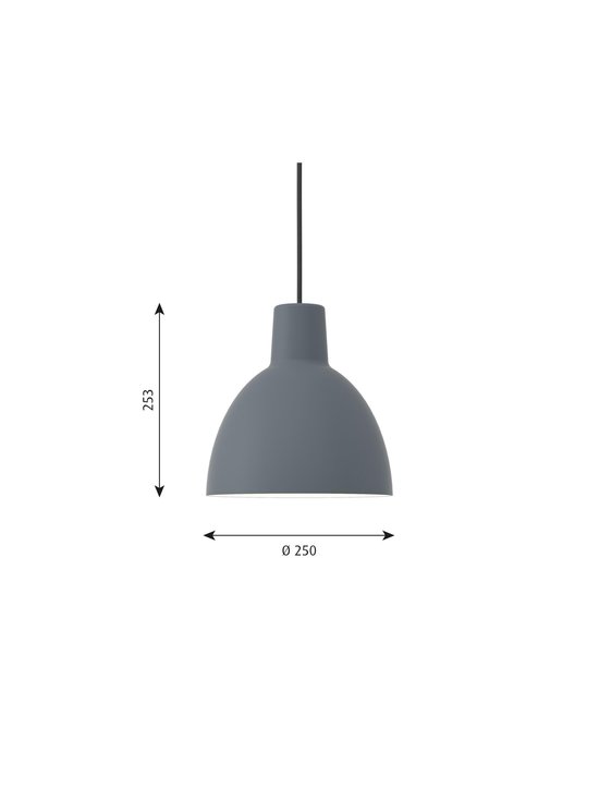 Louis Poulsen - Toldbod-riippuvalaisin Ø 25 cm - BLUE GREY - photo 2 Louis Poulsen - Toldbod-riippuvalaisin Ø 25 cm - BLUE GREY | Stockmann - photo 2