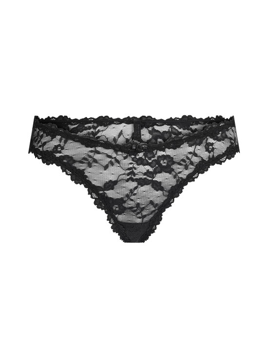SKIMS - Stretch Lace Dipped -stringit - SOOT | Stockmann - photo 1
