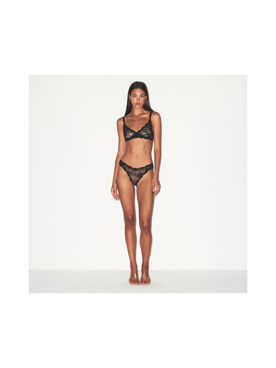 SKIMS - Stretch Lace Dipped -stringit - SOOT | Stockmann - photo 4