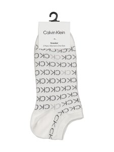 Calvin Klein - Spordisokid Callie All Over Logo, pakis on 2 paari. - 002 WHITE | Stockmann