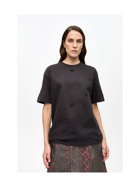 Ganni - Heavy Cotton Rhinestone t-paita - 252 PHANTOM - photo 3 Ganni - Heavy Cotton Rhinestone t-paita - 252 PHANTOM | Stockmann - photo 3