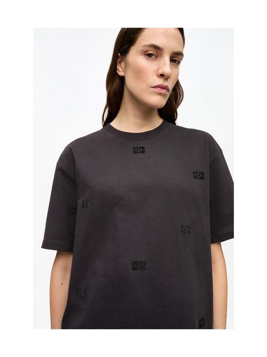 Ganni - Heavy Cotton Rhinestone t-paita - 252 PHANTOM - photo 4 Ganni - Heavy Cotton Rhinestone t-paita - 252 PHANTOM | Stockmann - photo 4