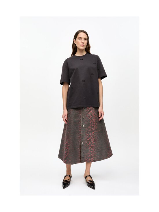 Ganni - Heavy Cotton Rhinestone t-paita - 252 PHANTOM - photo 6 Ganni - Heavy Cotton Rhinestone t-paita - 252 PHANTOM | Stockmann - photo 6