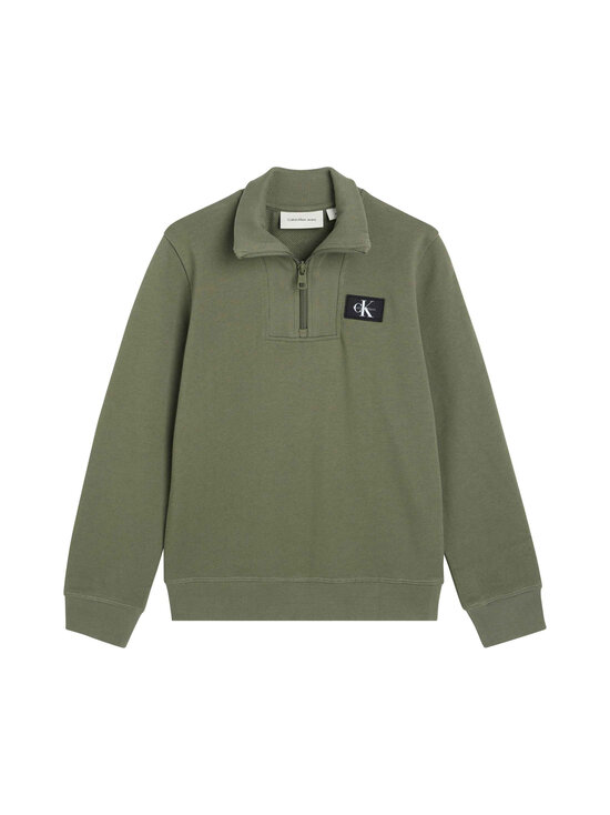 Calvin Klein Kids - Särk Terry Label Half Zip - LDY DUSTY OLIVE | Stockmann - photo 1