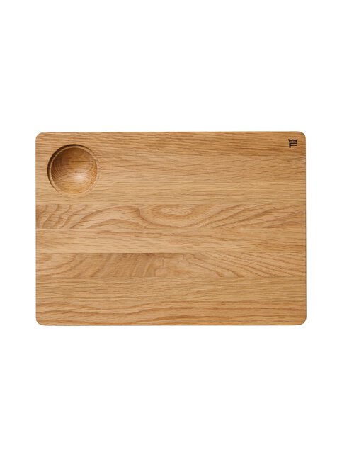 HENCKELS by ZWILLING Cutting Board Snijplank van hout, 32 x 22 x 2 cm, sapgoot, aan beide zijden te gebruiken