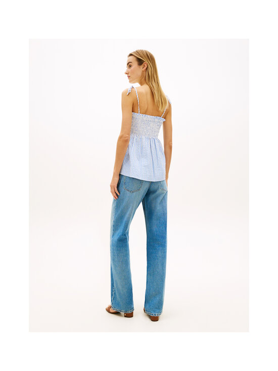 Tommy Hilfiger - Swimshop Seersucker Smocked tops - 0X9 THIN BANKER STP BLUE SPELL/WHITE | Stockmann - photo 3