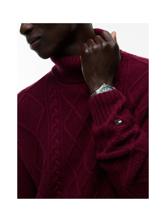 Tommy Hilfiger - Wool-palmikkoneule - VLP BURGUNDY | Stockmann - photo 5