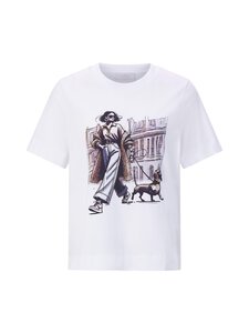 rich & royal - Easy Fit Woman And Dog t-paita - WHITE | Stockmann