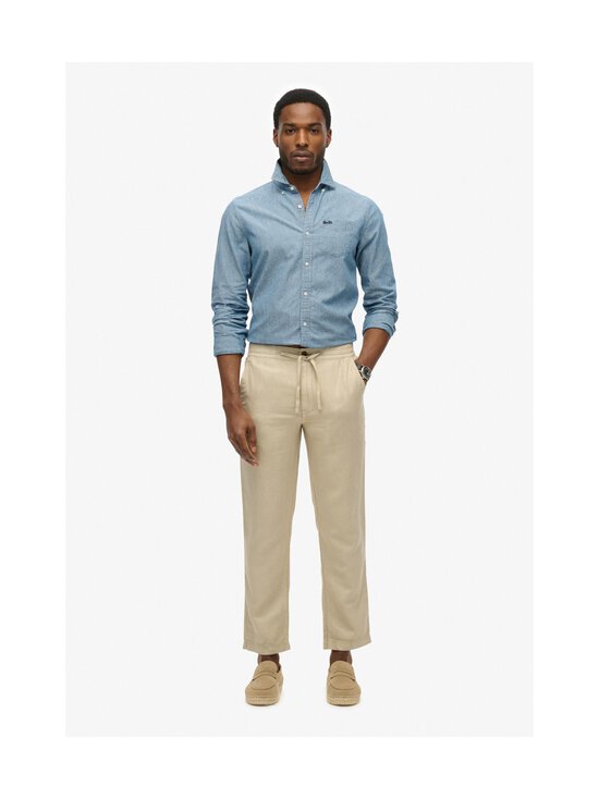 Superdry - Merchant Linen -pellavahousut - S1F ABBEY STONE | Stockmann - photo 4