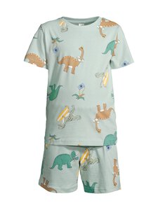 Lindex - Pyjamasetti 2-osainen - 7782 LIGHT DUSTY TURQUOISE | Stockmann