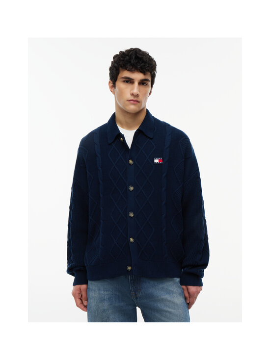 Tommy Jeans - Kardigan Stripe Cable - C1G DARK NIGHT NAVY | Stockmann - photo 5