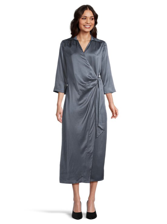 SAND Copenhagen - Posh Wrap Long - silkki-viskoosimekko - 450 LIGHT TEAL | Stockmann - photo 2