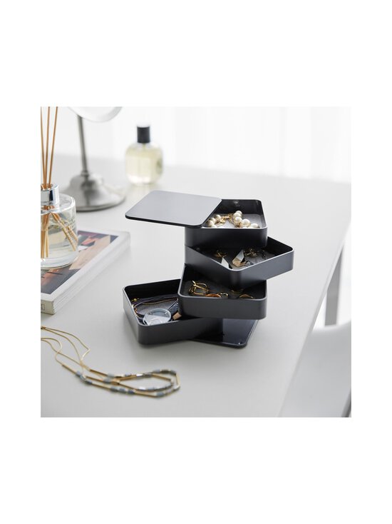 Yamazaki - Accessory Box Square 4 līmeņu uzglabāšanas kaste - BLACK - photo 2 Yamazaki - Accessory Box Square 4 līmeņu uzglabāšanas kaste - BLACK | Stockmann - photo 2