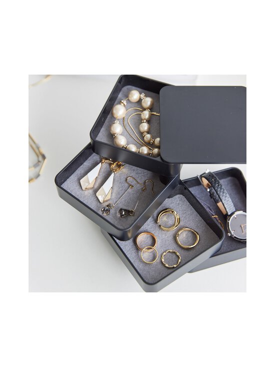 Yamazaki - Accessory Box Square 4 līmeņu uzglabāšanas kaste - BLACK - photo 3 Yamazaki - Accessory Box Square 4 līmeņu uzglabāšanas kaste - BLACK | Stockmann - photo 3