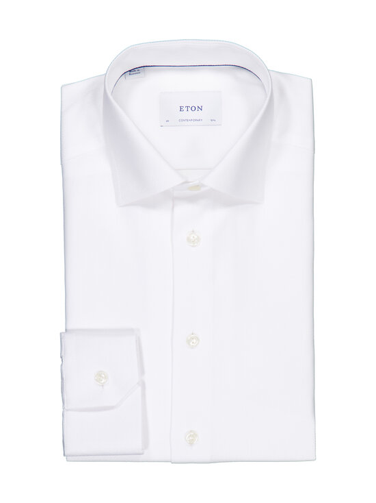 Eton - Herringbone Signature Twill Contemporary -kauluspaita - WHITE | Stockmann - photo 1