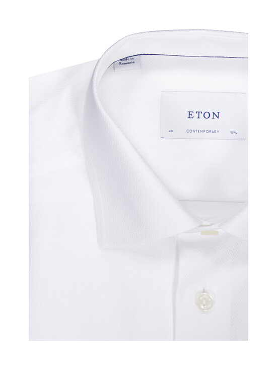 Eton - Herringbone Signature Twill Contemporary -kauluspaita - WHITE | Stockmann - photo 2