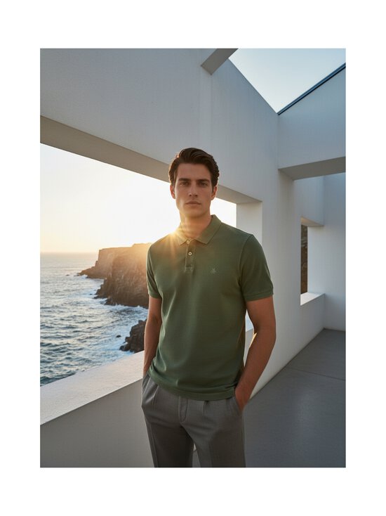 Marc O'Polo - Jersey polo krekls - 3253 SAGE GREEN | Stockmann - photo 6