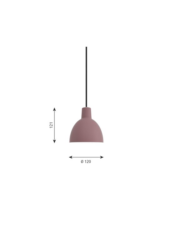 Louis Poulsen - Toldbod-riippuvalaisin Ø 12 cm - DARK ROSE - photo 2 Louis Poulsen - Toldbod-riippuvalaisin Ø 12 cm - DARK ROSE | Stockmann - photo 2