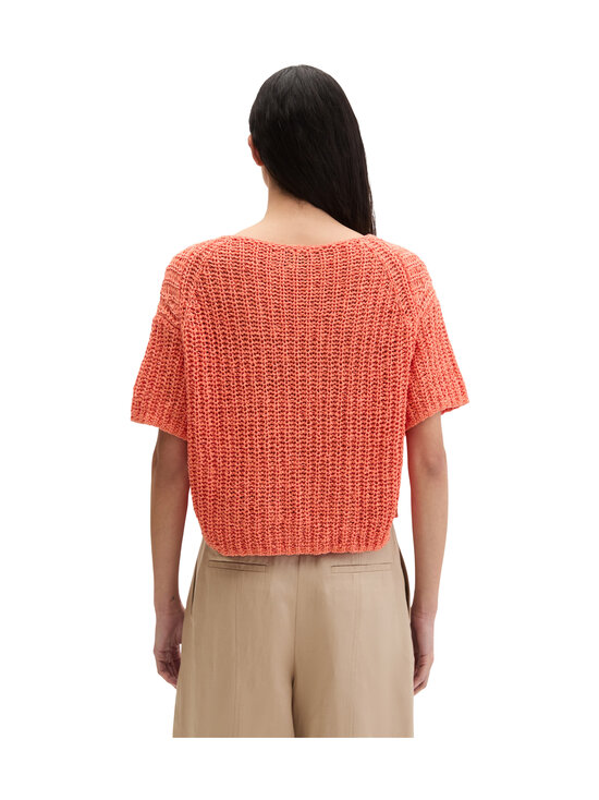 Marc O'Polo - Lyhythihainen neule - 9326 WARM ORANGE | Stockmann - photo 3