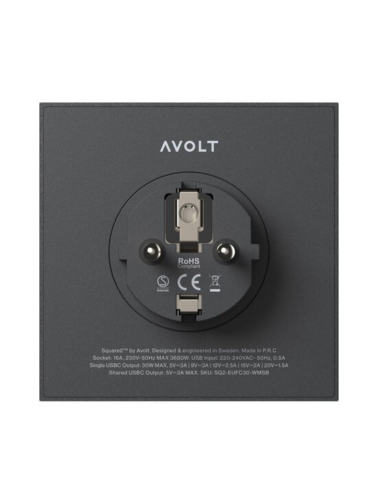 Avolt - Harupesa Square 2 USB-C - BLACK - photo 5 Avolt - Harupesa Square 2 USB-C - BLACK | Stockmann - photo 5