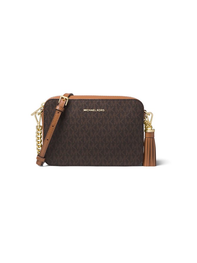 mk ginny medium logo crossbody