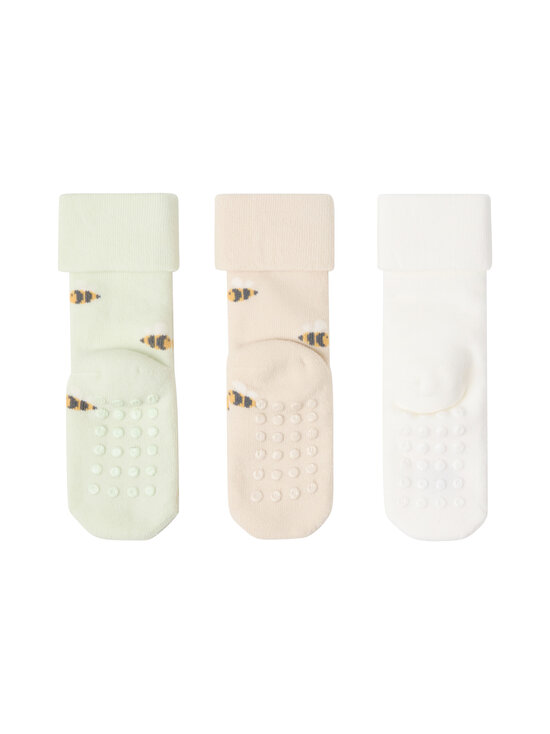 Lindex - Pehmeäreunaiset terry-sukat 3-pack - 1326 LIGHT DUSTY GREEN | Stockmann - photo 2