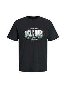 JACK & JONES junior - JjAero Crew Neck T-krekls - BLACK DETAIL:BIG PRINT | Stockmann