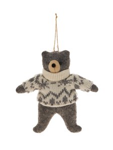 Casa Stockmann - Nalle Neuleessa -joulukuusenkoriste - DK. BROWN/WHITE Casa Stockmann - Nalle Neuleessa -joulukuusenkoriste - DK. BROWN/WHITE | Stockmann