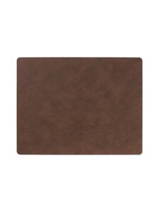 Lind DNA - Nahast lauamatt Square L Nupo - DARK BROWN | Stockmann