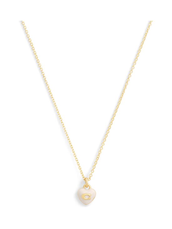 Coach - Enamel C Heart Short Pendant -kaulakoru - CHALK | Stockmann - photo 2