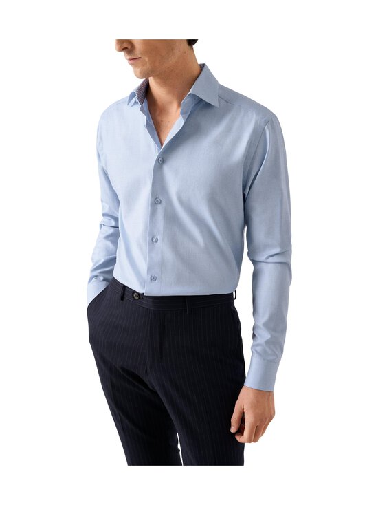 Eton - Slim Fit Semi Solid Effect Dobby -kauluspaita - 23 LIGHT BLUE - photo 2 Eton - Slim Fit Semi Solid Effect Dobby -kauluspaita - 23 LIGHT BLUE | Stockmann - photo 2