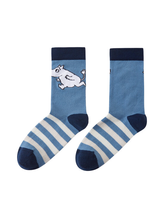 Reima - Moomin Randig -sukat - 67A1 BLUE OCEAN | Stockmann - photo 1