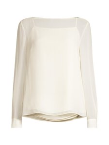 Max Mara Studio - Demien-sifonkipaita - 028 ELFENBEINFARBEN | Stockmann