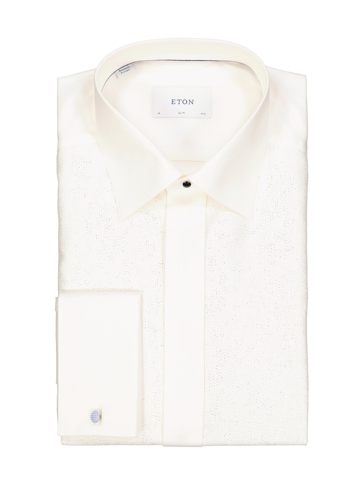 Slim Fit Lurex Paisley -kauluspaita
