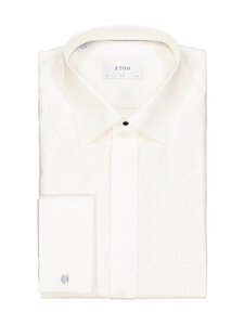 Eton - Slim Fit Lurex Paisley krekls ar apkakli - 02 WHITE | Stockmann