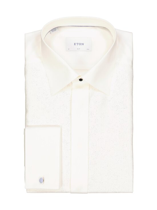 Eton - Slim Fit Lurex Paisley krekls ar apkakli - 02 WHITE | Stockmann - photo 1