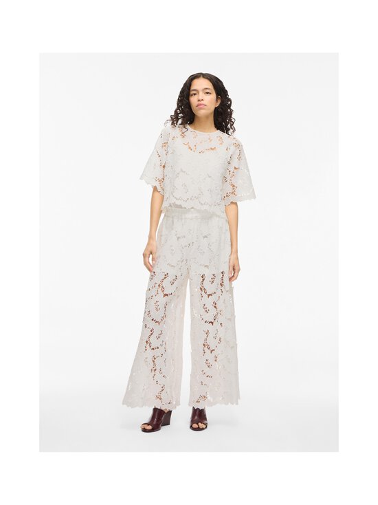 Vila - ViHylde Lace -housut - CLOUD DANCER | Stockmann - photo 3