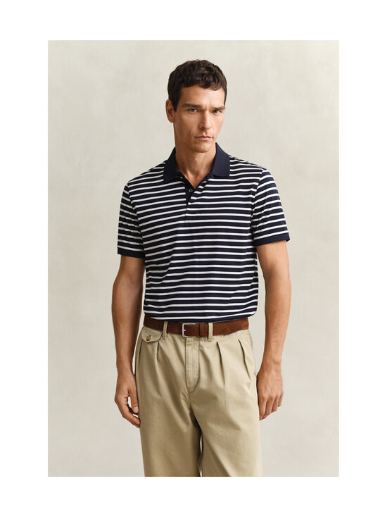 GANT - Pima Striped polo krekls - 433 EVENING BLUE | Stockmann - photo 2